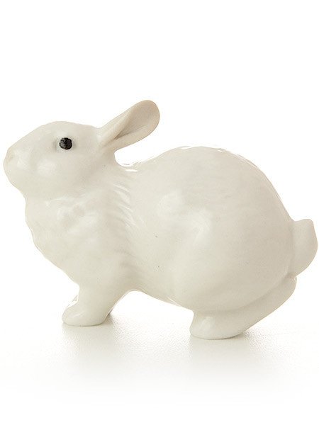Скульптура «Кролик Ушастик белый», Императорский фарфоровый завод